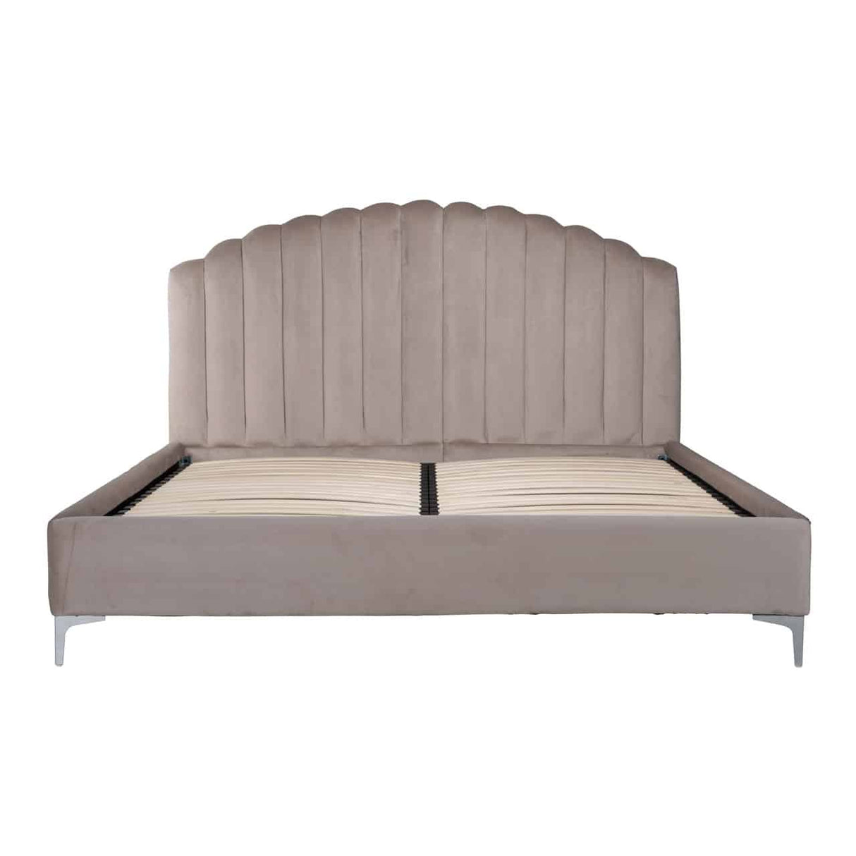 Bett gepolstert, Schlafbett Farbe Khaki,  Breite 180 cm