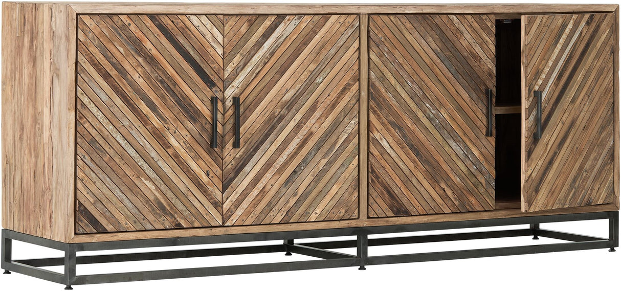 Anrichte Altholz,  Unikat Sideboard Massivholz, Breite 195 cm