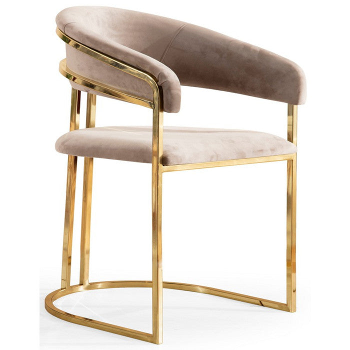 Stuhl beige-Gold
