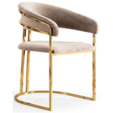 Stuhl beige-Gold