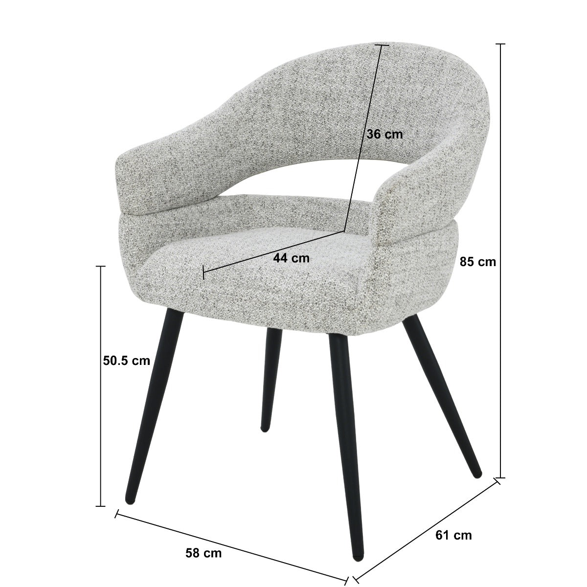 Stuhl beige-grau, Esszimmerstuhl beige