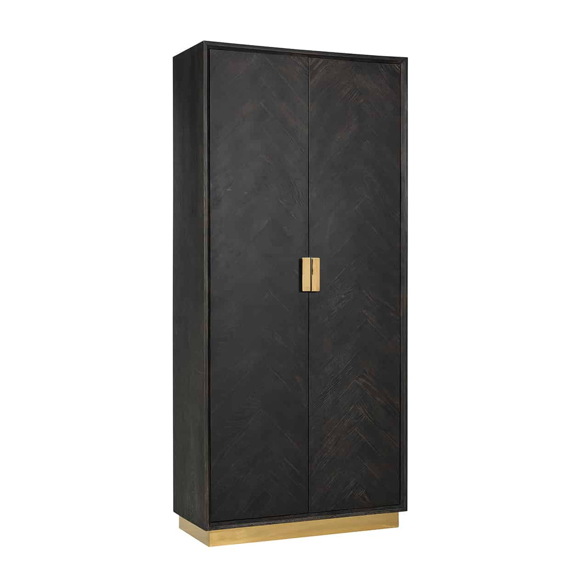 Schrank schwarz,  Kleiderschrank Gold schwarz, Bücherschrank schwarz, Aktenschrank schwarz, Breite 100 cm