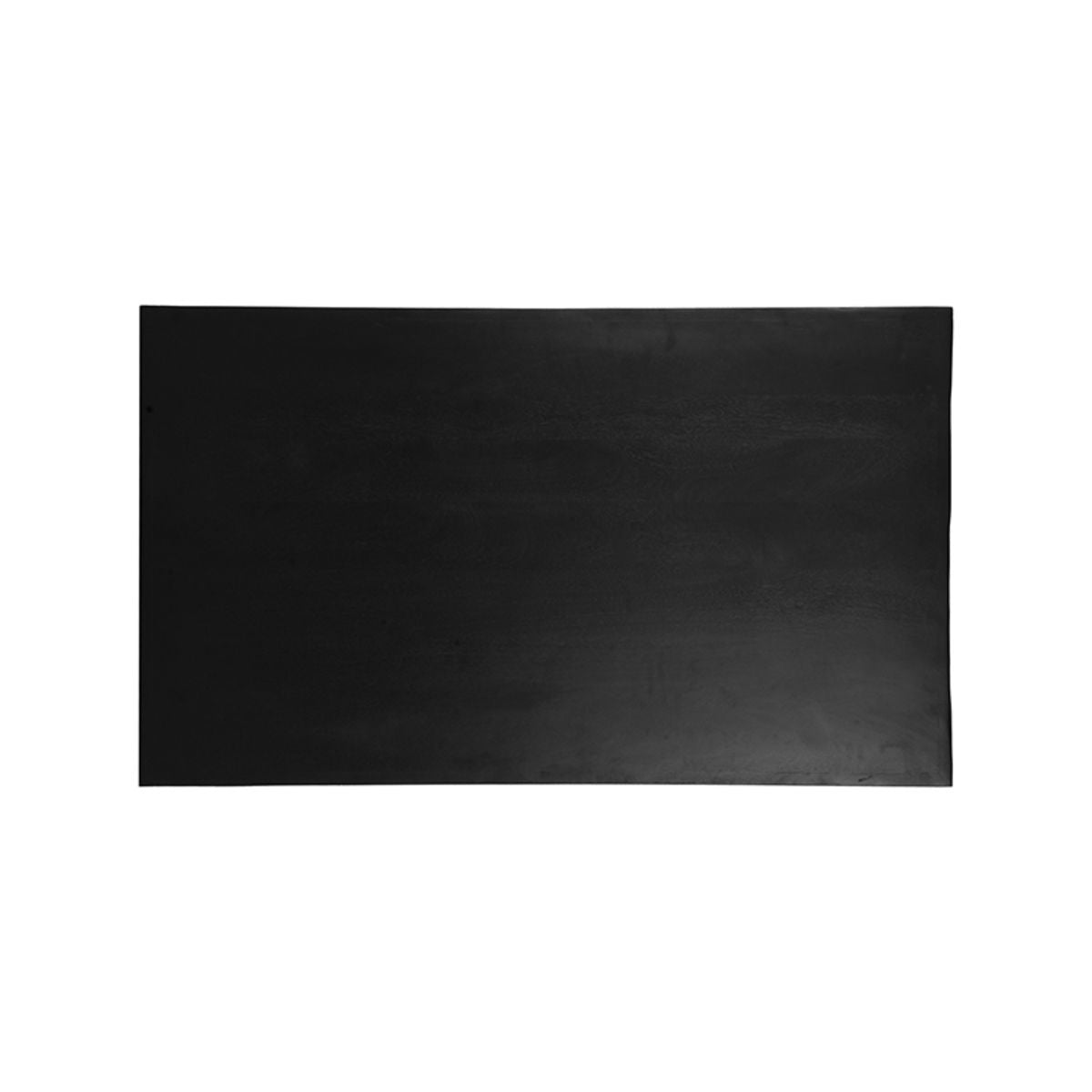 Bistrotisch schwarz Holz, Esstisch schwarz Metallgestell schwarz, Breite 120 cm