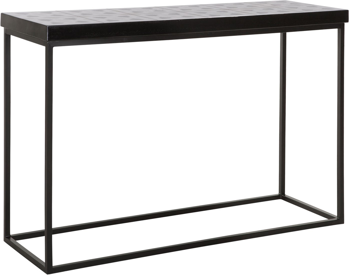 Konsole Mosaik anthrazit, Wandtisch Industriedeisgn Metall, Breite 120 cm