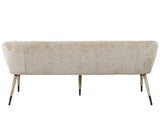 Sitzbank beige, Sitzbank Textil beige, Länge 200 cm