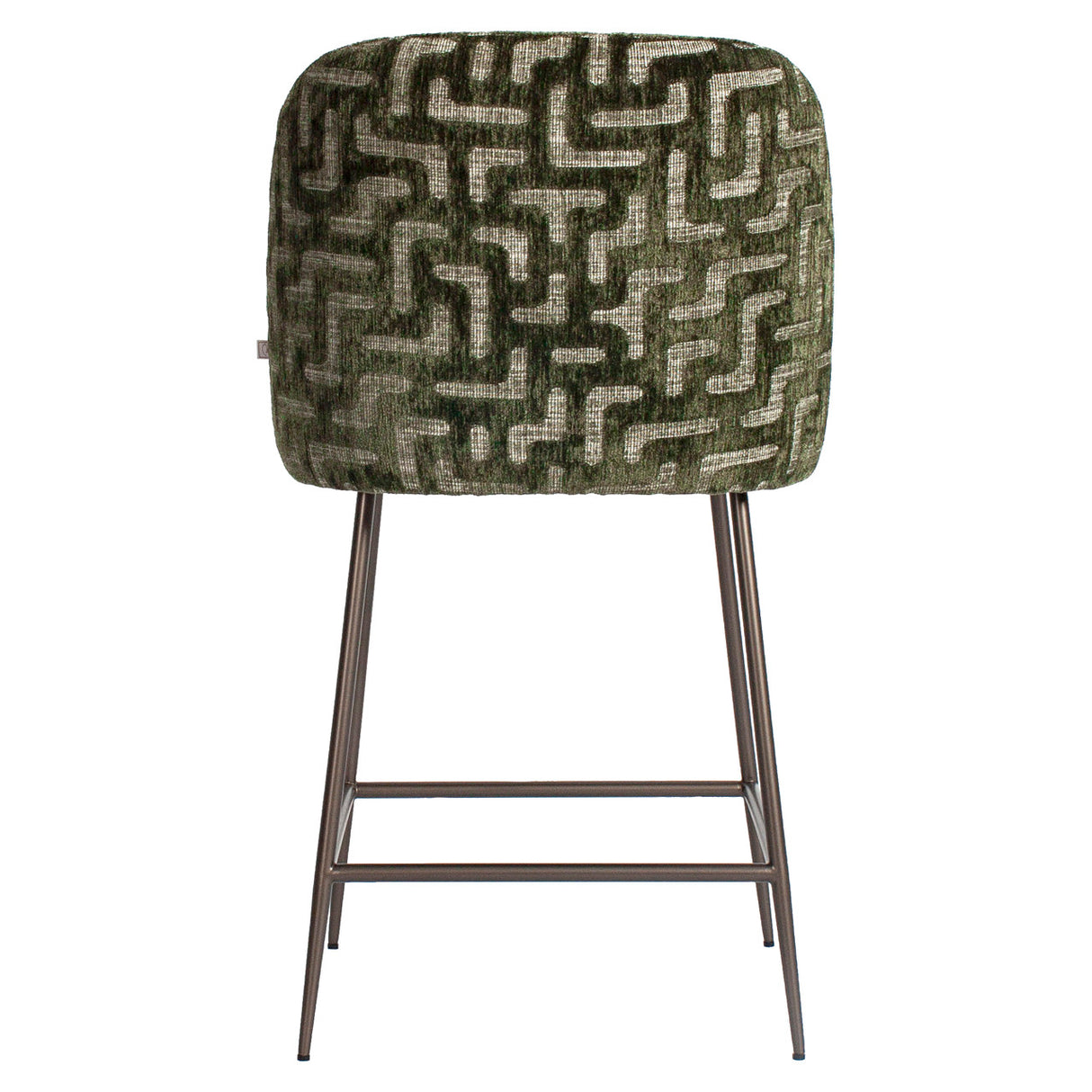 Barstuhl grün, Barstuhl Metall-Stuhlbeine, Sitzhöhe 70 cm