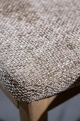 Stuhl taupe, Stuhl Holz-Gestell Naturholz
