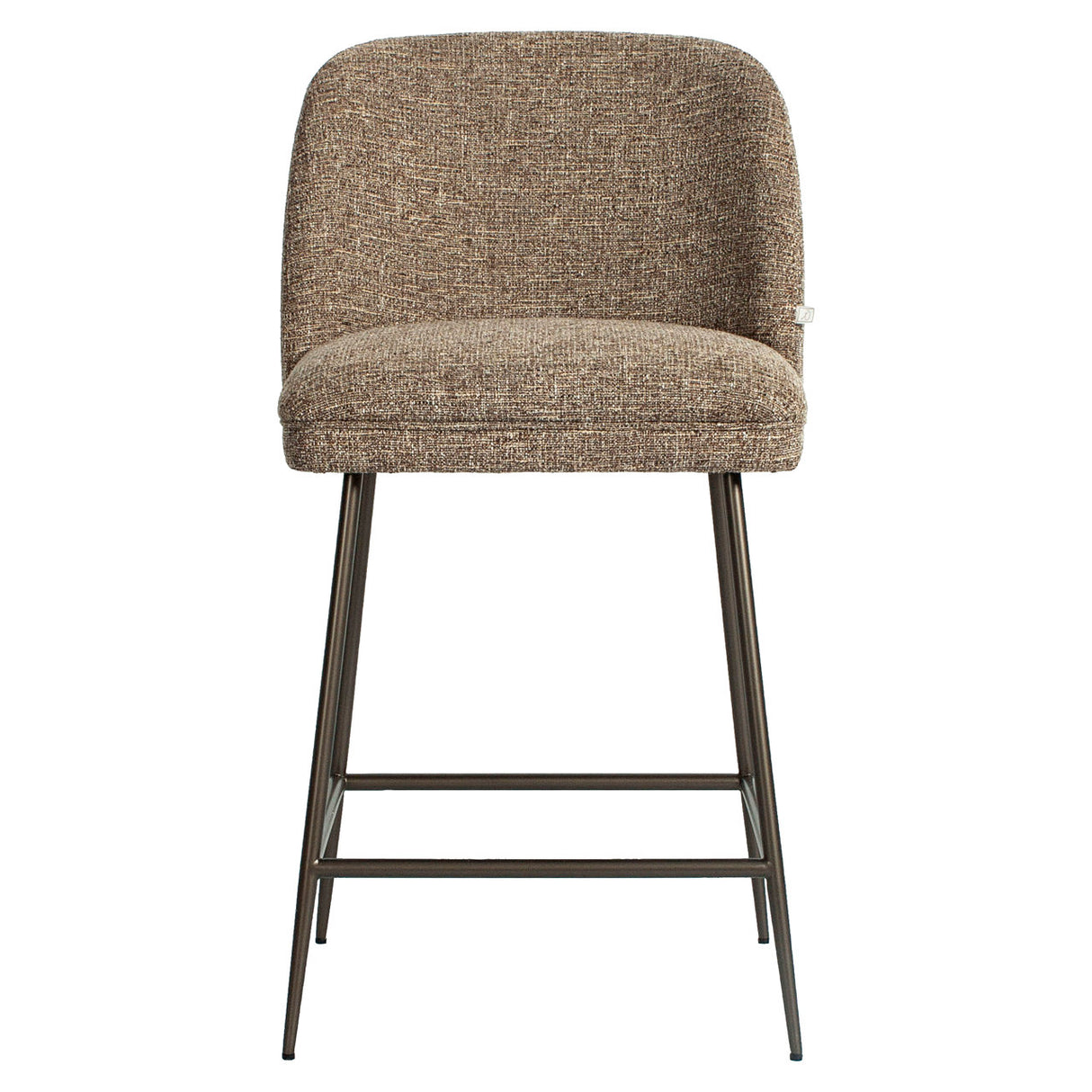 Barstuhl braun, Barstuhl Metall-Stuhlbeine, Sitzhöhe 70 cm