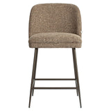 Barstuhl braun, Barstuhl Metall-Stuhlbeine, Sitzhöhe 70 cm