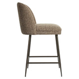 Barstuhl braun, Barstuhl Metall-Stuhlbeine, Sitzhöhe 70 cm