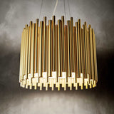 Pendelleuchte Gold, Hängelampe Gold, Durchmesser 47 cm