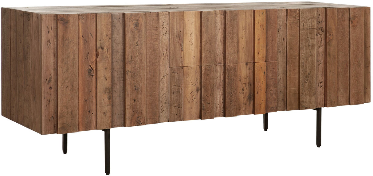 Sideboard Massivholz, Sideboard braun, Breite 180 cm