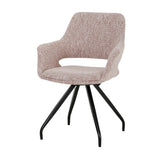Stuhl drehbar Farbe rosa, Esszimmerstuhl rosa drehbar, Breite 61 cm