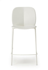 Designer bar stools, red, aluminum