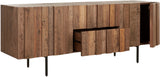 Sideboard Massivholz, Sideboard braun, Breite 180 cm