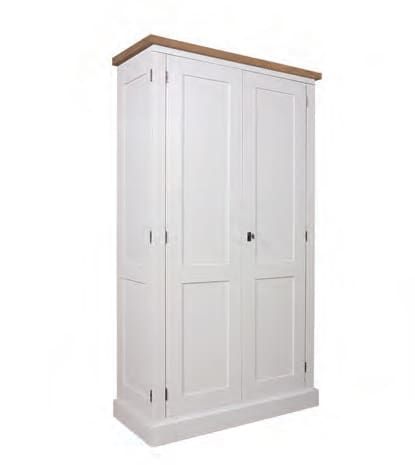 Homeoffice-Schrank weiß Landhaus, Computerschrank weiß Landhaus, Breite 100 cm