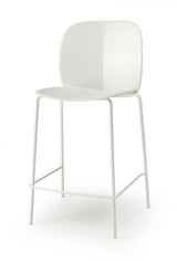 Designer bar stools, red, aluminum