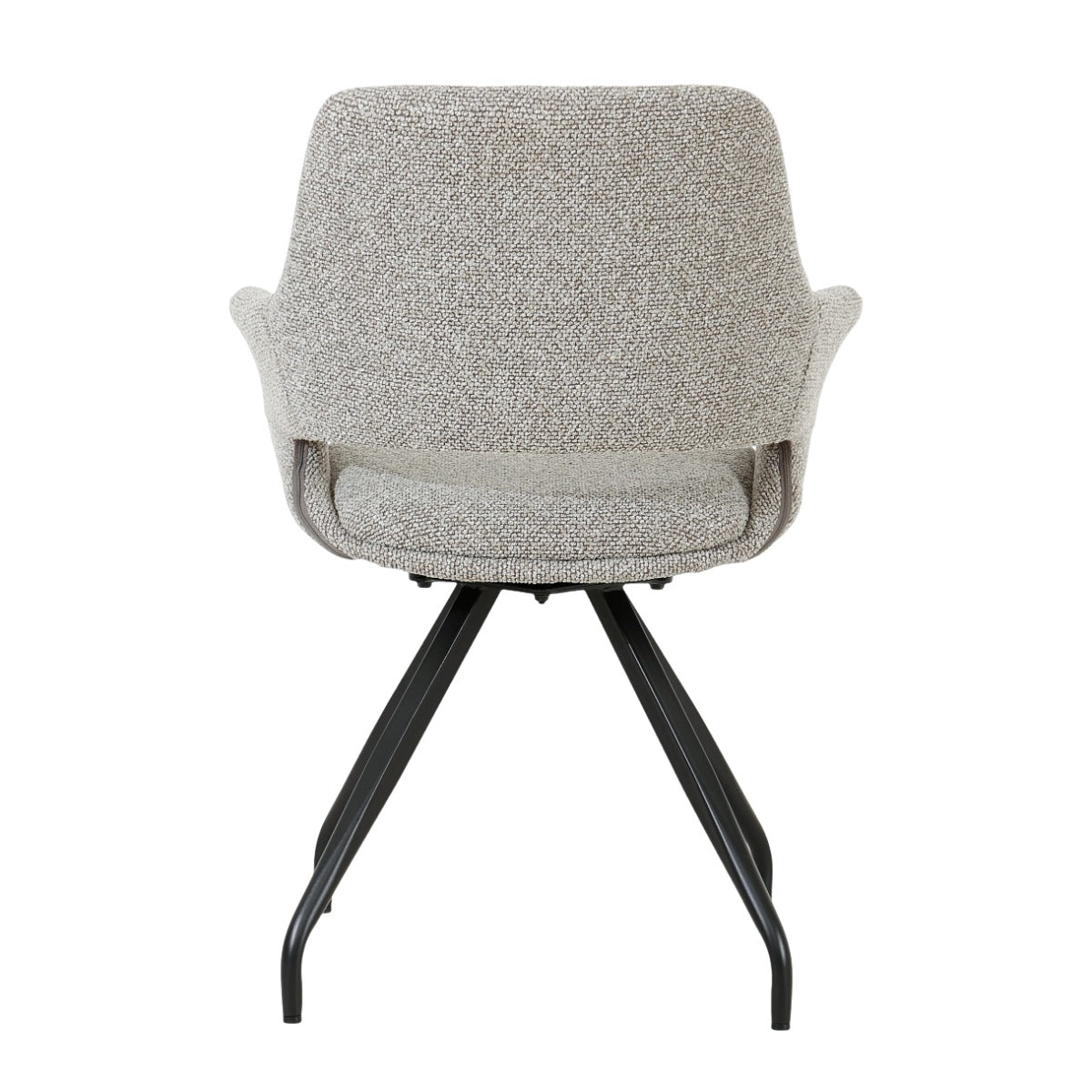 Stuhl drehbar Farbe taupe, Esszimmerstuhl taupe drehbar, Breite 61 cm