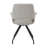 Stuhl drehbar Farbe taupe, Esszimmerstuhl taupe drehbar, Breite 61 cm