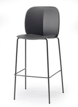 Barstuhl anthrazit, Design Barstuhl anthrazit Metall-Gestell, Sitzhöhe 65 cm