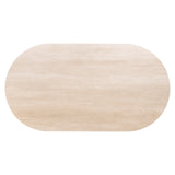 Bartisch Keramik beige-braun, Bartisch braun, Bartisch Metall Gestell, Breite 140 cm