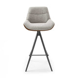 Barstuhl drehbar braun , Barstuhl braun-grau, Sitzhöhe 75 cm