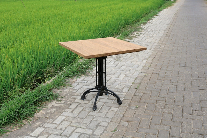 Bistrotisch Teakholz, Tisch quadratisch Teak, Bistrotisch Holz Teak, Maße 80x80 cm