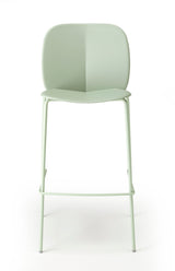 Barstuhl mint, Design Barstuhl mintgrün Metall-Gestell, Sitzhöhe 65 cm