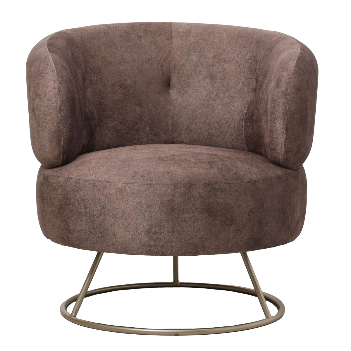 Sessel braun rund, runder Sessel gepolstert braun – Richhome