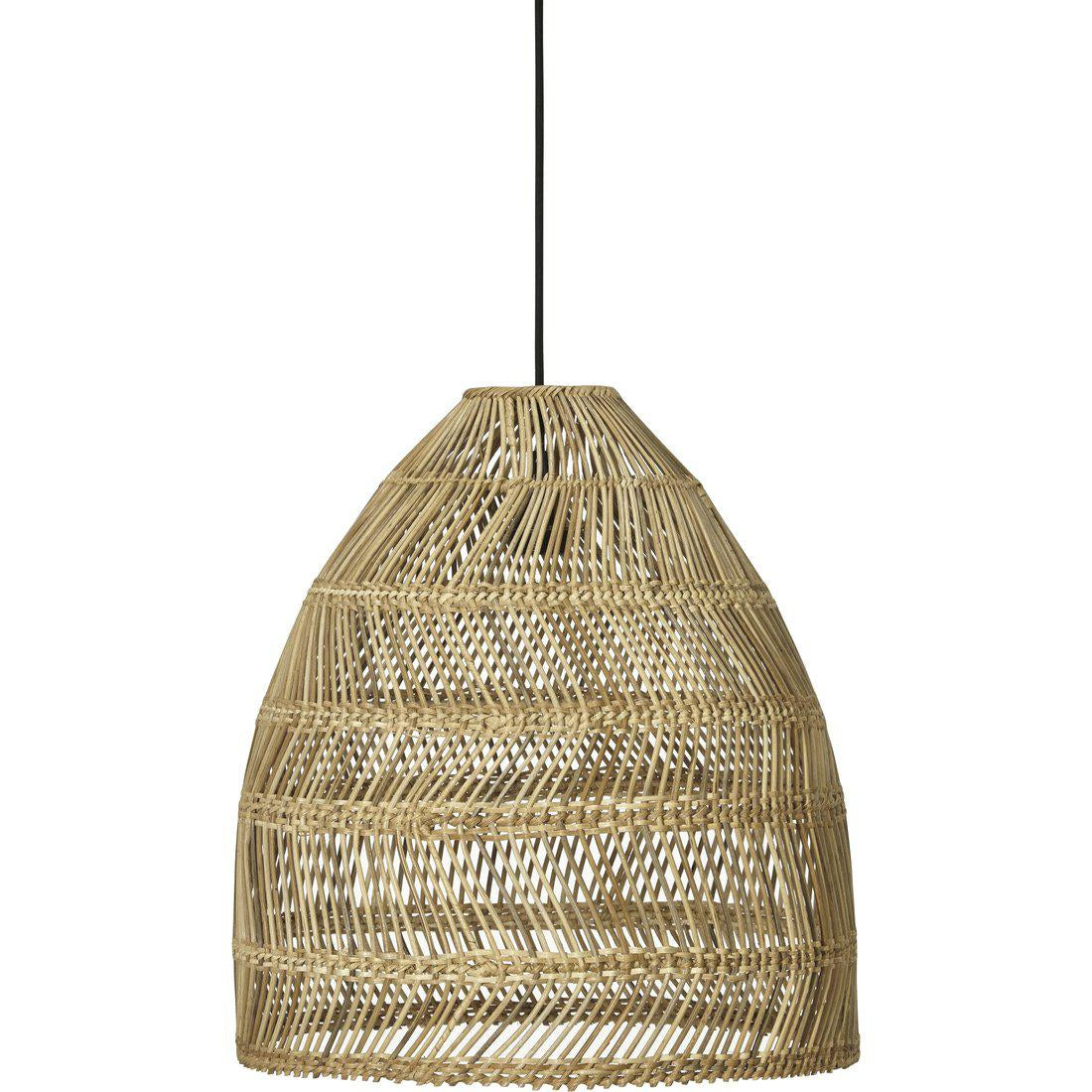 Hängelampe Rattan, Pendelleuchte  naturfarbenes Rattan, Durchmesser 53 cm