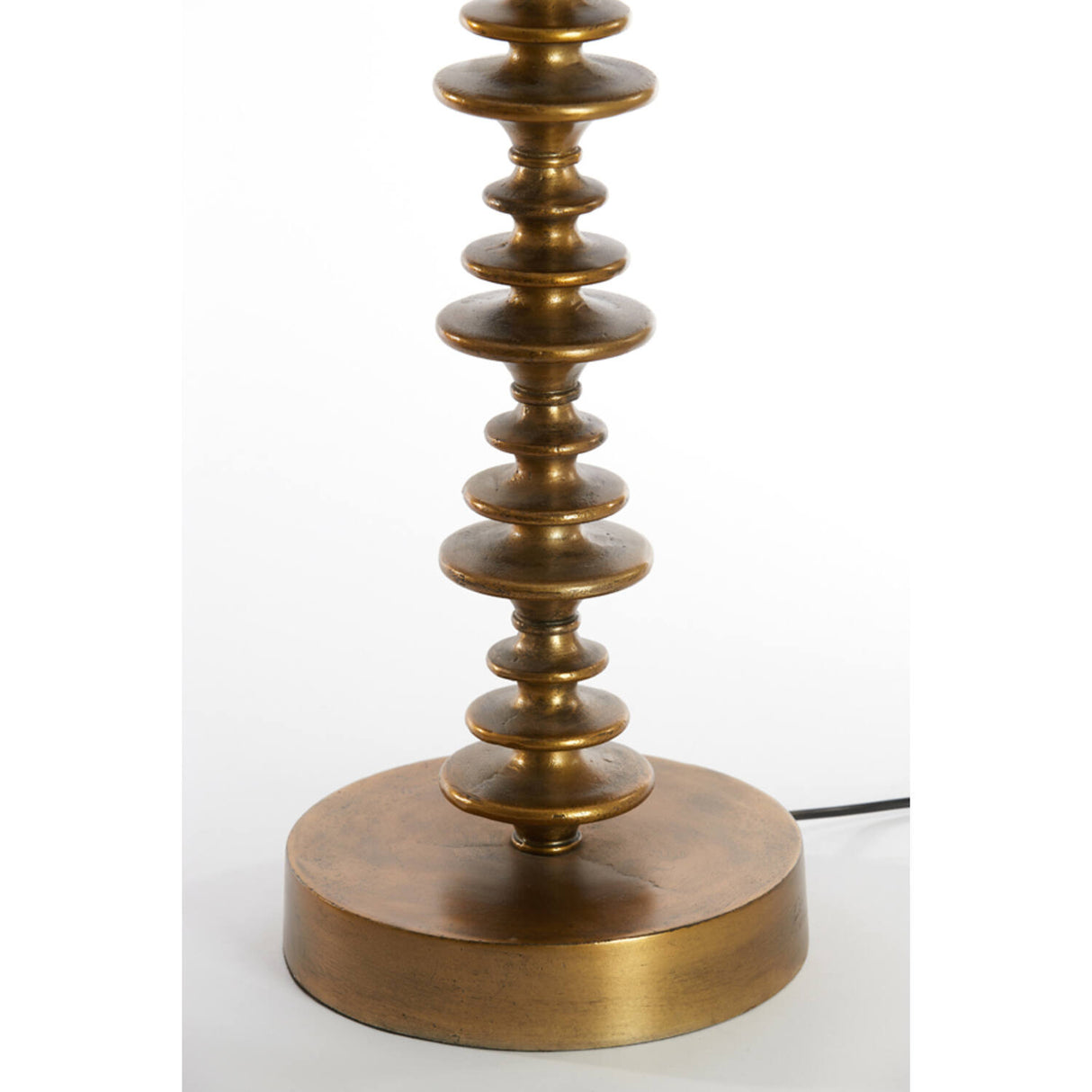 Stehleuchte Bronze-Gold, Lampenfuß Gold für eine Stehleuchte mit Lampenschirm, Stehlampe Bronze matt, Höhe 142 cm