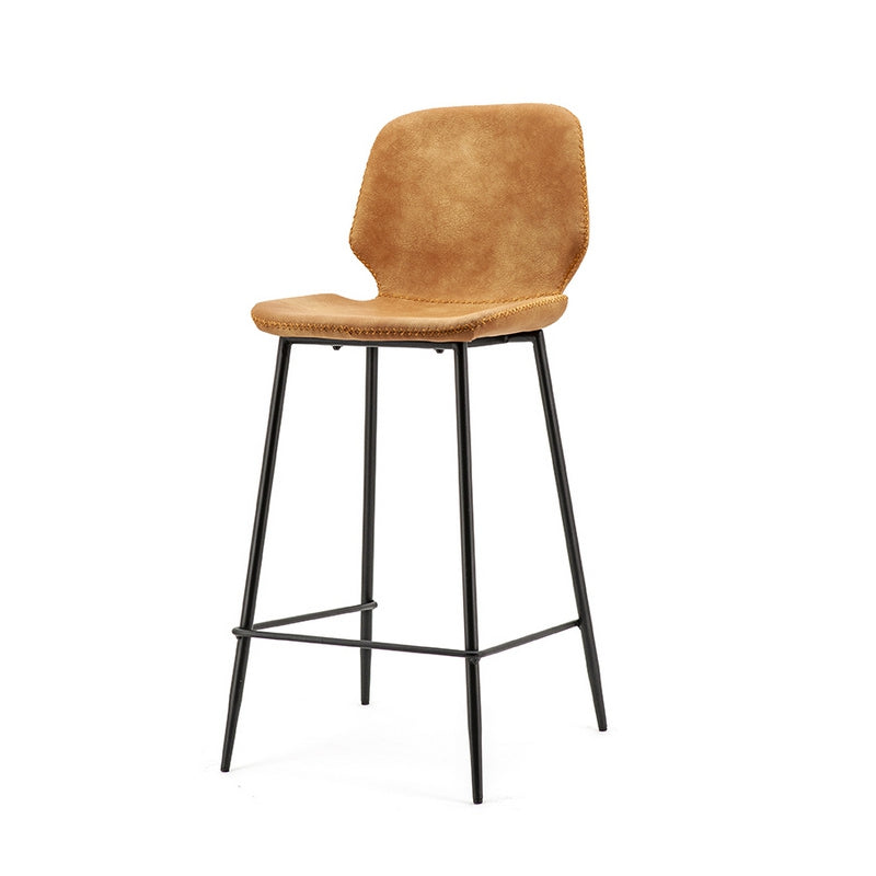 Barstuhl cognac Industriedesign, Barhocker cognac, Sitzhöhe 75 cm