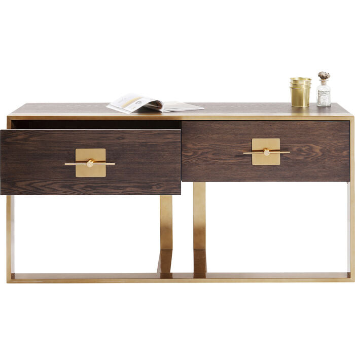 Konsole Gold-braun, Wandtisch braun, Breite 148 cm