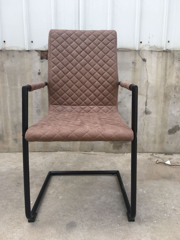 Schwingstuhl taupe, Stuhl taupe, Industriedesign Stuhl taupe, Freischwinger taupe