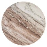 Beistelltisch Bronze-beige, runder Beistelltisch Marmor, Durchmesser 45 cm