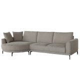 Sofa halbrund, 2,5 Sitzer Sofa Farbe braun, Breite 323 cm