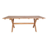 Gartentisch Teak-Holz, Gartenesstisch Naturholz-braun, Länge 200 cm