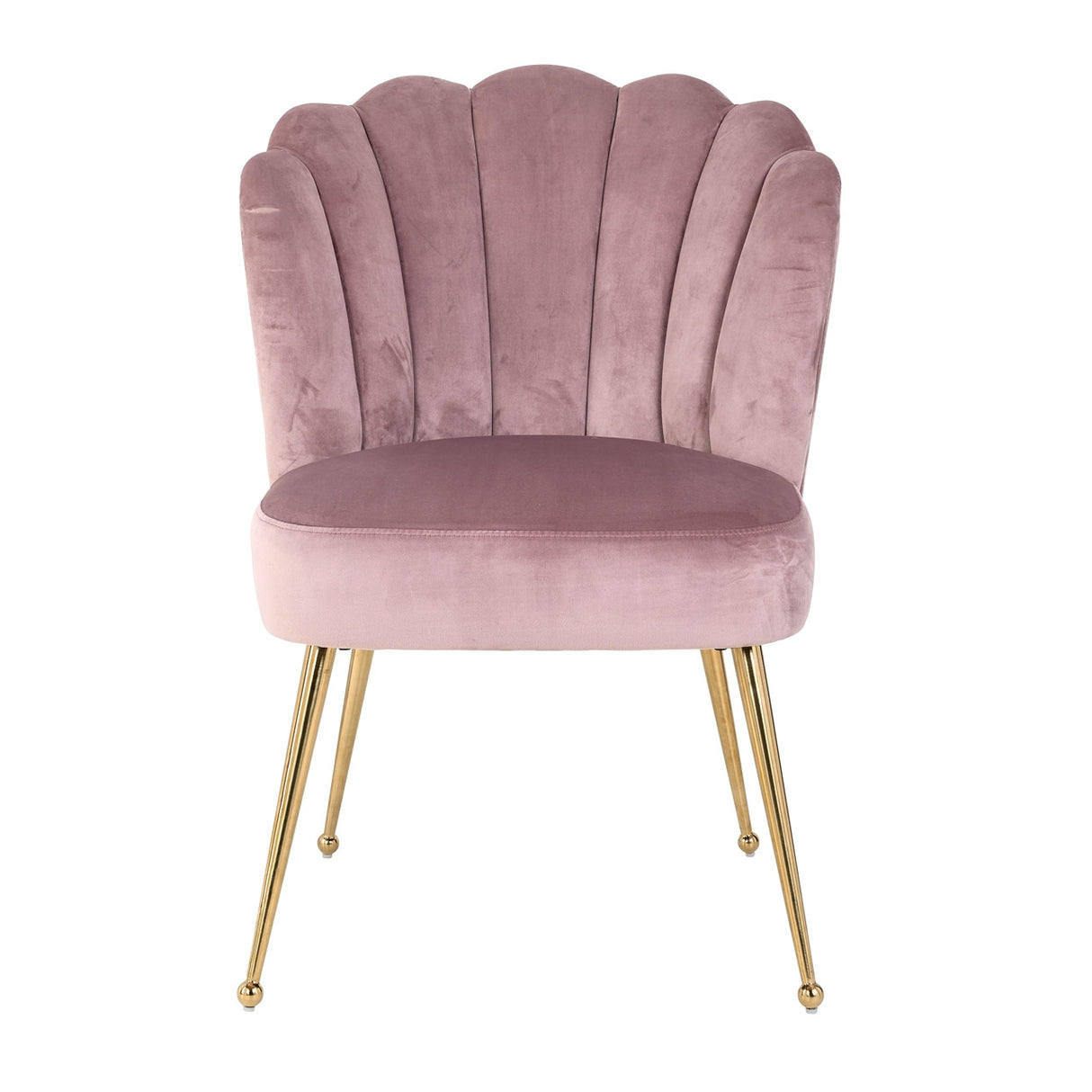 Stuhl rosa gepolstert, Stuhl Gold Velvet Stoff