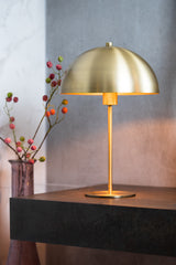 Tischlampe Gold, Tischleuchte Gold, Tischlampe Metall Gold, Höhe 45 cm