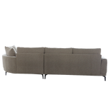 Sofa halbrund, 2,5 Sitzer Sofa Farbe braun, Breite 323 cm