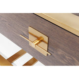 Konsole Gold-braun, Wandtisch braun, Breite 148 cm