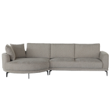 Sofa halbrund, 2,5 Sitzer Sofa Farbe braun, Breite 323 cm