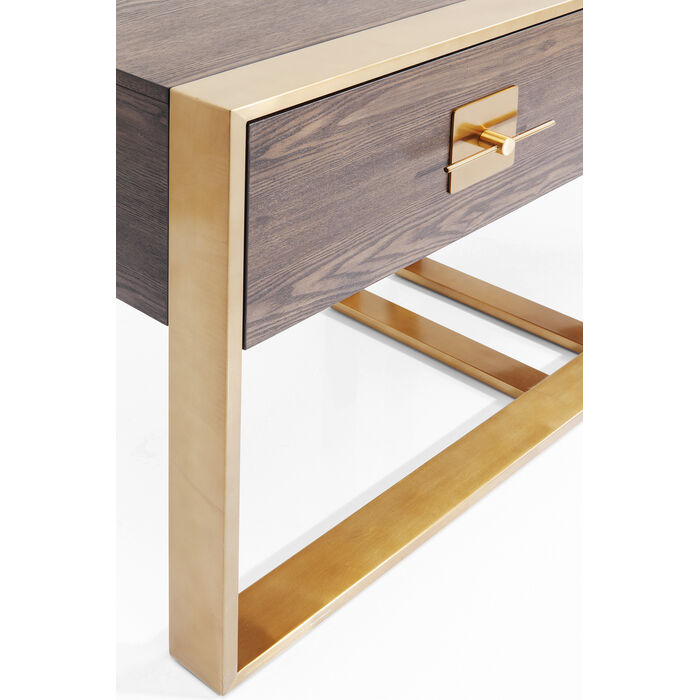 Konsole Gold-braun, Wandtisch braun, Breite 148 cm