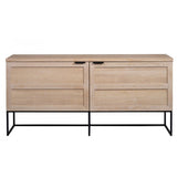 Sideboard Naturholz, Anrichte Eiche-Natur, Breite 160 cm