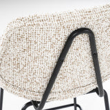 Barstuhl beige,  Barstuhl Metall-Gestell, Sitzhöhe 66 cm