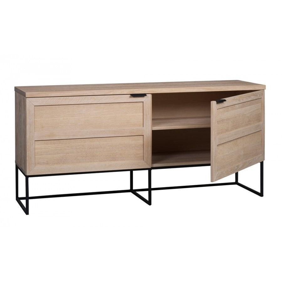 Sideboard Naturholz, Anrichte Eiche-Natur, Breite 160 cm