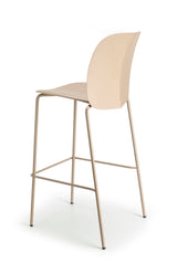 Barstuhl Farbe Karamell Design Barstuhl Karamell Metall-Gestell, Sitzhöhe 65 cm
