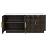 Sideboard braun, Anrichte braun Eiche furniert, Breite 170 cm