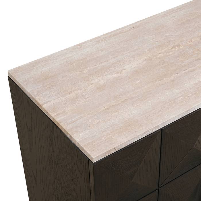 Sideboard braun, Anrichte braun Eiche furniert, Breite 170 cm