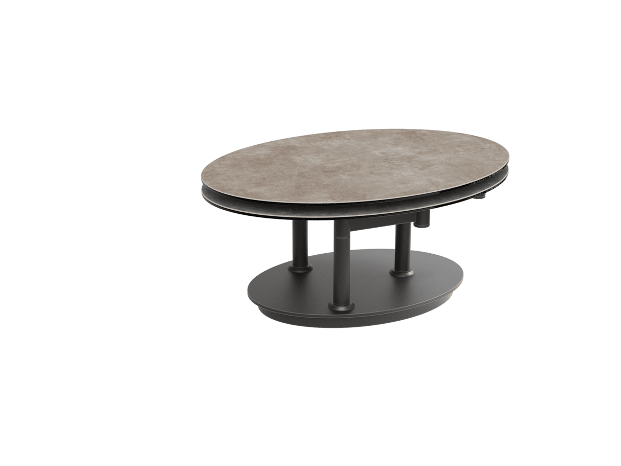 Couchtische oval ausziehbar Keramik, ovaler Couchtisch Keramik ausziehbar, Maße: 90-150 cm